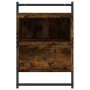 Wall bedside tables 2 units smoked oak 40x30x61 cm by vidaXL, Nightstands - Ref: Foro24-833438, Price: 48,47 €, Discount: %