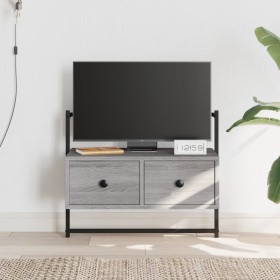 Mueble TV de pared madera ingeniería gris Sonoma 60,5x30x51 cm de vidaXL, Muebles TV - Ref: Foro24-833456, Precio: 38,99 €, D...