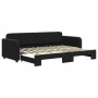 Sofá cama nido terciopelo negro 80x200 cm de vidaXL, Camas y somieres - Ref: Foro24-3196926, Precio: 290,41 €, Descuento: %