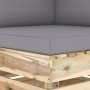 Ecksofa mit grün imprägnierten Holzkissen von vidaXL, Modulare Sofas für den Außenbereich - Ref: Foro24-3074496, Preis: 160,9...