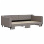 Trundle sofa bed taupe gray fabric 100x200 cm by vidaXL, Beds and slatted bases - Ref: Foro24-3197434, Price: 283,99 €, Disco...