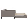 Trundle sofa bed taupe gray fabric 100x200 cm by vidaXL, Beds and slatted bases - Ref: Foro24-3197434, Price: 283,99 €, Disco...