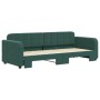 Dark green velvet trundle sofa bed 80x200 cm by vidaXL, Beds and slatted bases - Ref: Foro24-3196924, Price: 307,99 €, Discou...