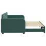 Dark green velvet trundle sofa bed 80x200 cm by vidaXL, Beds and slatted bases - Ref: Foro24-3196924, Price: 307,99 €, Discou...