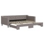 Sofá cama nido tela gris taupe 90x200 cm de vidaXL, Camas y somieres - Ref: Foro24-3197429, Precio: 294,41 €, Descuento: %