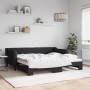 Sofá cama nido tela negro 90x190 cm de vidaXL, Camas y somieres - Ref: Foro24-3197438, Precio: 265,97 €, Descuento: %