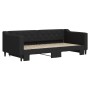 Trundle sofa bed black fabric 90x190 cm by vidaXL, Beds and slatted bases - Ref: Foro24-3197438, Price: 295,99 €, Discount: %