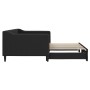 Trundle sofa bed black fabric 90x190 cm by vidaXL, Beds and slatted bases - Ref: Foro24-3197438, Price: 295,99 €, Discount: %