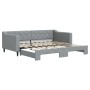 Sofá cama nido tela gris claro 90x190 cm de vidaXL, Camas y somieres - Ref: Foro24-3197436, Precio: 265,97 €, Descuento: %