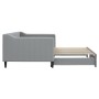 Sofá cama nido tela gris claro 90x190 cm de vidaXL, Camas y somieres - Ref: Foro24-3197436, Precio: 265,97 €, Descuento: %