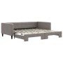 Sofá cama nido tela gris taupe 100x200 cm de vidaXL, Camas y somieres - Ref: Foro24-3196586, Precio: 309,60 €, Descuento: %