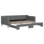 Sofá cama nido tela gris oscuro 90x200 cm de vidaXL, Camas y somieres - Ref: Foro24-3197427, Precio: 300,75 €, Descuento: %