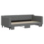 Sofá cama nido tela gris oscuro 90x200 cm de vidaXL, Camas y somieres - Ref: Foro24-3197427, Precio: 300,75 €, Descuento: %