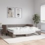 Sofá cama nido tela gris taupe 90x200 cm de vidaXL, Camas y somieres - Ref: Foro24-3196581, Precio: 282,49 €, Descuento: %