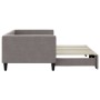 Sofá cama nido tela gris taupe 90x200 cm de vidaXL, Camas y somieres - Ref: Foro24-3196581, Precio: 282,49 €, Descuento: %