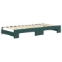 Sofá cama nido terciopelo verde oscuro 90x200 cm de vidaXL, Camas y somieres - Ref: Foro24-3196931, Precio: 274,63 €, Descuen...