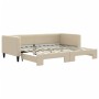 Sofá cama nido tela crema 90x200 cm de vidaXL, Camas y somieres - Ref: Foro24-3196582, Precio: 270,59 €, Descuento: %