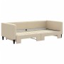 Sofá cama nido tela crema 90x200 cm de vidaXL, Camas y somieres - Ref: Foro24-3196582, Precio: 270,59 €, Descuento: %