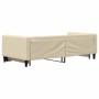 Sofá cama nido tela crema 90x200 cm de vidaXL, Camas y somieres - Ref: Foro24-3196582, Precio: 270,59 €, Descuento: %