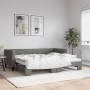 Trundle sofa bed dark gray fabric 90x200 cm by vidaXL, Beds and slatted bases - Ref: Foro24-3196579, Price: 311,49 €, Discoun...