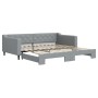 Sofá cama nido tela gris claro 100x200 cm de vidaXL, Camas y somieres - Ref: Foro24-3197431, Precio: 284,30 €, Descuento: %