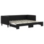 Sofá cama nido tela negro 90x200 cm de vidaXL, Camas y somieres - Ref: Foro24-3196580, Precio: 292,53 €, Descuento: %