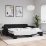 Black velvet trundle sofa bed 90x190 cm by vidaXL, Beds and slatted bases - Ref: Foro24-3196944, Price: 292,30 €, Discount: %