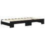 Sofá cama nido terciopelo negro 90x190 cm de vidaXL, Camas y somieres - Ref: Foro24-3196944, Precio: 292,30 €, Descuento: %