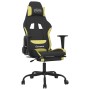 Silla gaming con reposapiés tela verde claro y negro de vidaXL, Sillones para videojuegos - Ref: Foro24-3143728, Precio: 130,...