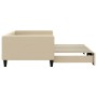 Sofá cama nido tela crema 100x200 cm de vidaXL, Camas y somieres - Ref: Foro24-3196587, Precio: 309,42 €, Descuento: %