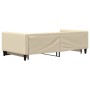 Trundle sofa bed cream fabric 100x200 cm by vidaXL, Beds and slatted bases - Ref: Foro24-3196587, Price: 309,99 €, Discount: %