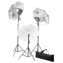 Kit de iluminación de estudio trípodes y sombrillas 24 vatios de vidaXL, Flashes e iluminaciones de estudio - Ref: Foro24-190...