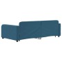 Blue velvet trundle sofa bed 100x200 cm by vidaXL, Beds and slatted bases - Ref: Foro24-3196935, Price: 286,10 €, Discount: %