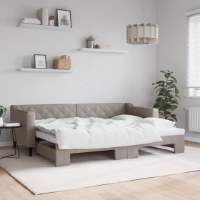 Sofá cama nido tela gris taupe 80x200 cm de vidaXL, Camas y somieres - Ref: Foro24-3197424, Precio: 283,99 €, Descuento: %