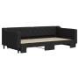 Sofá cama nido tela negro 100x200 cm de vidaXL, Camas y somieres - Ref: Foro24-3197433, Precio: 312,34 €, Descuento: %