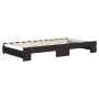 Sofá cama nido tela negro 100x200 cm de vidaXL, Camas y somieres - Ref: Foro24-3197433, Precio: 312,34 €, Descuento: %