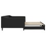 Sofá cama nido tela negro 100x200 cm de vidaXL, Camas y somieres - Ref: Foro24-3197433, Precio: 312,34 €, Descuento: %