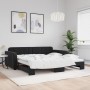 Sofá cama nido terciopelo negro 100x200 cm de vidaXL, Camas y somieres - Ref: Foro24-3196940, Precio: 328,22 €, Descuento: %