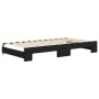 Sofá cama nido terciopelo negro 100x200 cm de vidaXL, Camas y somieres - Ref: Foro24-3196940, Precio: 328,22 €, Descuento: %