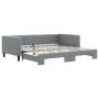 Sofá cama nido tela gris claro 100x200 cm de vidaXL, Camas y somieres - Ref: Foro24-3196583, Precio: 282,51 €, Descuento: %