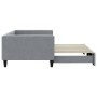 Sofá cama nido tela gris claro 100x200 cm de vidaXL, Camas y somieres - Ref: Foro24-3196583, Precio: 282,51 €, Descuento: %