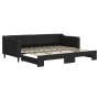 Sofá cama nido tela negro 90x200 cm de vidaXL, Camas y somieres - Ref: Foro24-3197428, Precio: 312,81 €, Descuento: %