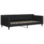 Black fabric trundle sofa bed 90x200 cm by vidaXL, Beds and slatted bases - Ref: Foro24-3197428, Price: 271,67 €, Discount: %