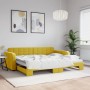 Sofá cama nido terciopelo amarillo 90x200 cm de vidaXL, Camas y somieres - Ref: Foro24-3196934, Precio: 319,71 €, Descuento: %