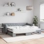 Sofá cama nido tela gris claro 90x200 cm de vidaXL, Camas y somieres - Ref: Foro24-3197426, Precio: 328,48 €, Descuento: %