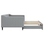 Sofá cama nido tela gris claro 90x200 cm de vidaXL, Camas y somieres - Ref: Foro24-3197426, Precio: 282,58 €, Descuento: %