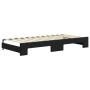 Sofá cama nido terciopelo negro 90x200 cm de vidaXL, Camas y somieres - Ref: Foro24-3196933, Precio: 303,87 €, Descuento: %