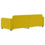 Yellow velvet trundle sofa bed 80x200 cm by vidaXL, Beds and slatted bases - Ref: Foro24-3196927, Price: 292,99 €, Discount: %