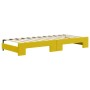 Yellow velvet trundle sofa bed 80x200 cm by vidaXL, Beds and slatted bases - Ref: Foro24-3196927, Price: 292,99 €, Discount: %