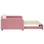 Sofá cama nido terciopelo rosa 100x200 cm de vidaXL, Camas y somieres - Ref: Foro24-3196939, Precio: 286,10 €, Descuento: %